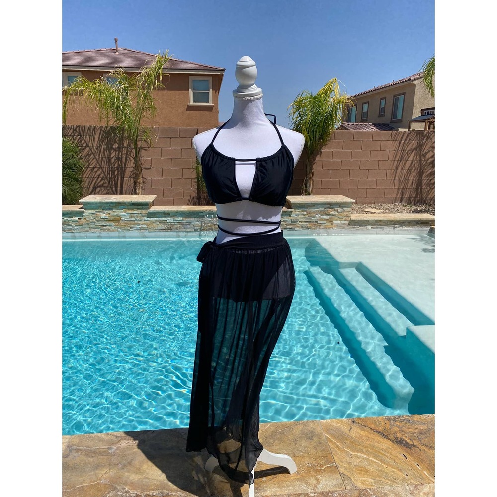 Bikini with cover up skirt